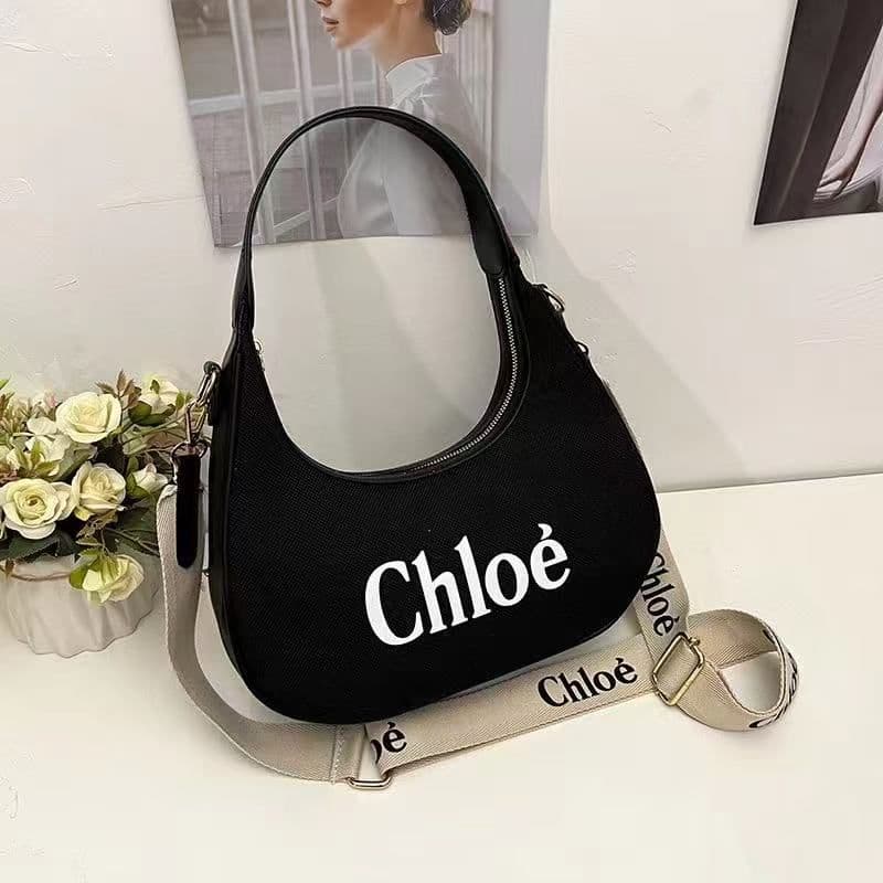 Chloe Canvas Hobo Bag