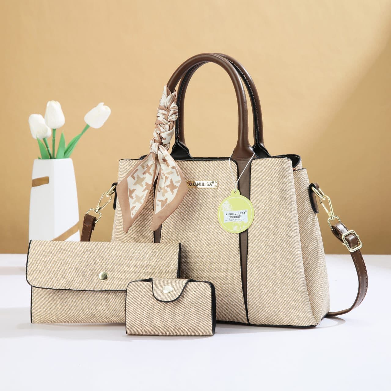 Xuanli Lisa 3-Piece Woven Handbag Set