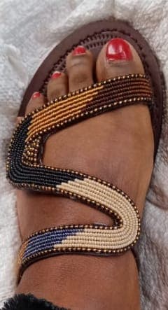 Maasai Beaded Slide Sandals